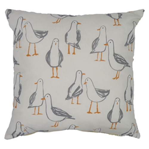 Seagulls, Natural - (45cm x 45cm) Cushion - Image 3